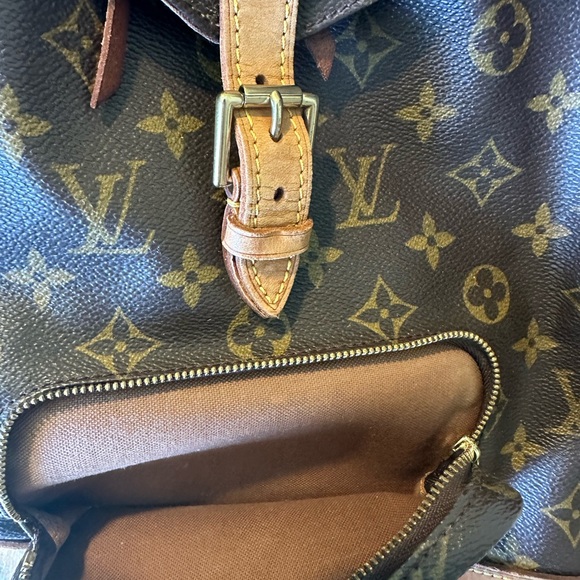 Authentic Louis Vuitton Monogram Leather Canvas Backpack - Picture 4 of 9
